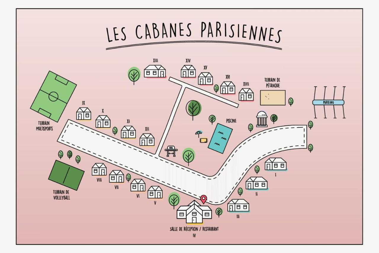 Les Cabanes Parisiennes - Chalets 1H30 From Paris - 62P Sainte-Genevieve-des-Bois Exterior photo